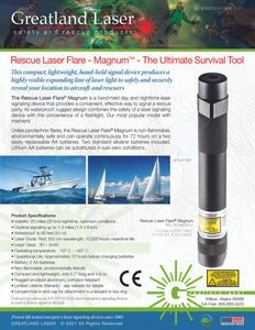 GREATLAND LASER™ Rescue Laser Flare® Magnum signaling device