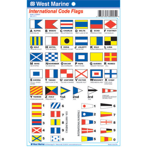 West Marine International Code Flags Decals
