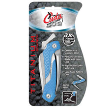 Load image into Gallery viewer, CUDA Titanium Marlin Spike Folding Knife