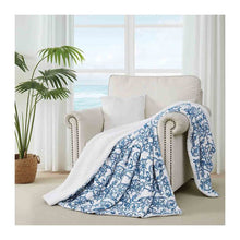 Load image into Gallery viewer, Westmarine Deck Throw Blanket 60" x 70"(Anchors and Compasses)
