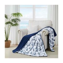 Load image into Gallery viewer, Westmarine Deck Throw Blanket 60" x 70"(Sailboats)