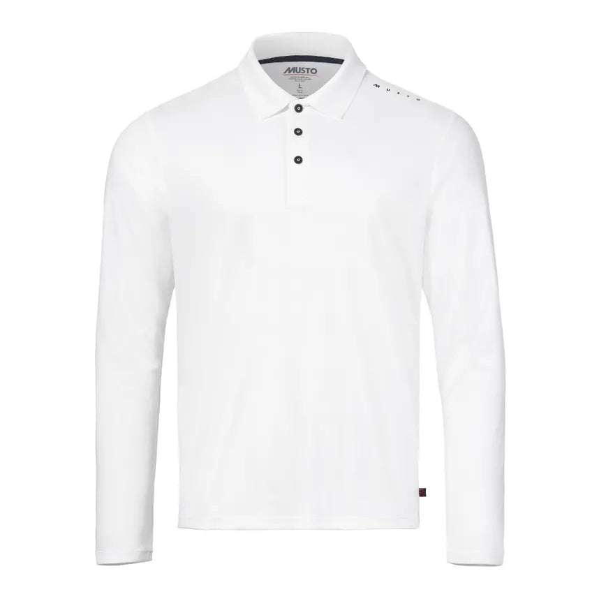 Musto Men's EVO Crew Sunlock Long-Sleeve Polo 82430