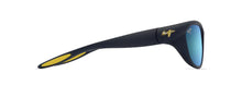 Load image into Gallery viewer, Maui Jim Blue Haulani Asia Fit Matte Dark Blue with Yellow B343-03A