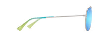 Load image into Gallery viewer, Maui Jim Hauoli Shiny Silver with Blue &amp; Green Blue B665-17B