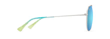 Load image into Gallery viewer, Maui Jim HAU‘OLI XL Shiny Silver with Blue &amp; Green