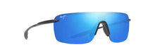 Load image into Gallery viewer, Maui Jim Palulu Matte Black Blue Hawaii B680-02