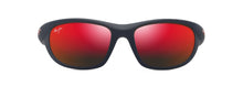 Load image into Gallery viewer, Maui Jim Hawaii Lava Haulani Asia Fit Matte Dark Blue w/Orange RM343-03