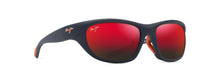 Load image into Gallery viewer, Maui Jim Hawaii Lava Haulani Asia Fit Matte Dark Blue w/Orange RM343-03