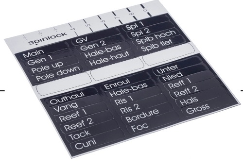 Spinlock Clutch Handle Label