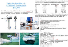 Load image into Gallery viewer, ePropulsion Spirit 1.0 Plus 1kW Electric Outboard Motor