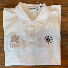 Load image into Gallery viewer, Navigare White Polo with New RHKYC Embroidery Logo