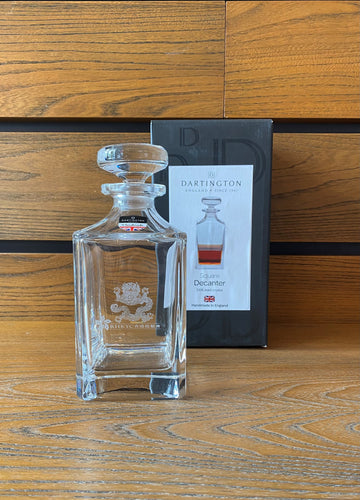 Square Decanter With RHKYC Logo