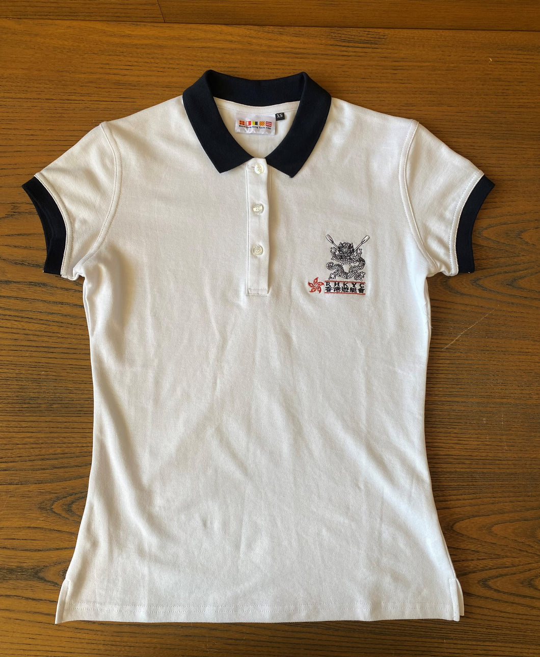 RHKYC Women Rowing Polo White/Navy