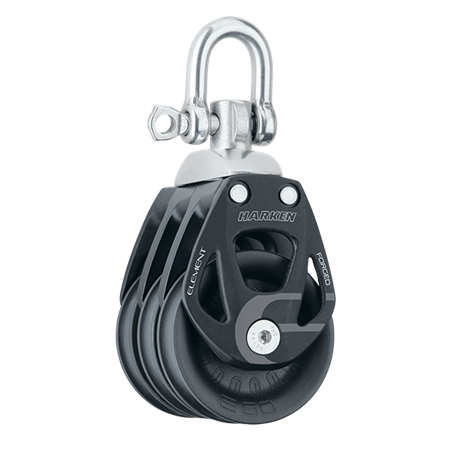 60 mm Aluminum Element Triple Block — Swivel