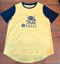 Load image into Gallery viewer, RHKYC Rowing Tee Cotton Yellow/Navy Short Sleeve