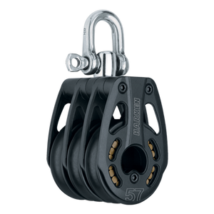 Harken 57mm Aluminum Triple Block — Swivel