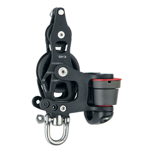 45 mm Aluminum Element Fiddle Block — Swivel, Becket, Cam Cleat