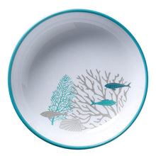 Load image into Gallery viewer, MELAMINE NON-SLIP DEEP PLATE COASTAL, SET 6 U.