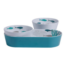 Load image into Gallery viewer, MELAMINE SNACK SET COASTAL, 3 PCS.