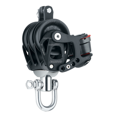 45 mm Aluminum Element Triple Block — Swivel, Becket, Cam Cleat