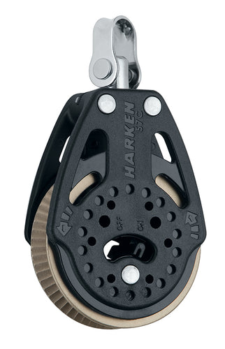 Harken 57mm Ratchet Block — Swivel, 1.5x Grip