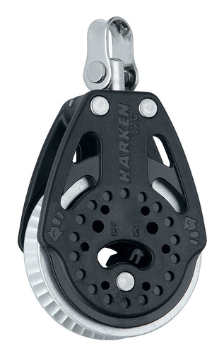Harken 57mm Ratchet Block — Swivel, 2x Grip