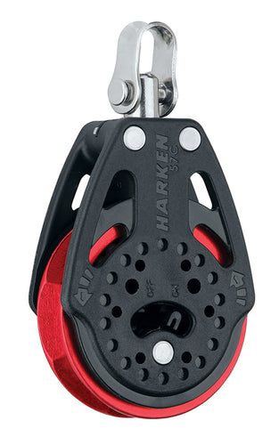 40 mm Ratchet Block — Swivel, Red Sheave