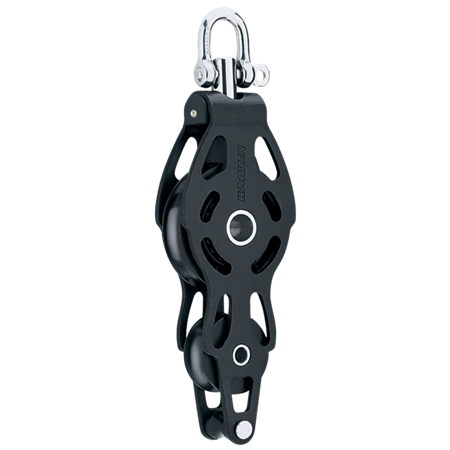 Harken 75mm Aluminum Fiddle ESP Block — Swivel, Becket