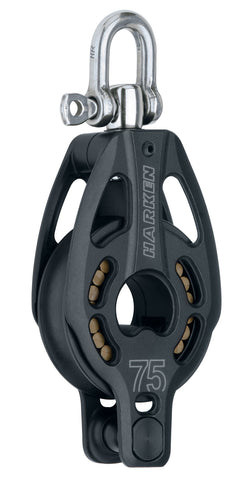 Harken 75mm Aluminum Block — Swivel, Becket