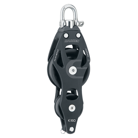 60 mm Aluminum Element Fiddle Block — Swivel, Becket