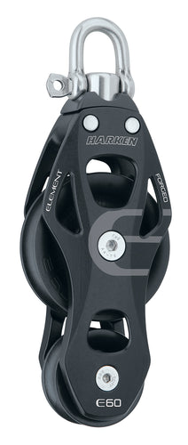 60 mm Aluminum Element Fiddle Block — Swivel