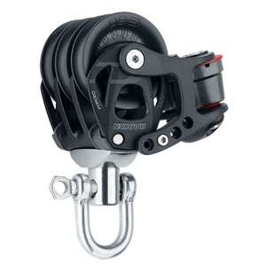 60 mm Aluminum Element Triple Block — Swivel, Cam Cleat