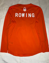 Load image into Gallery viewer, Rashguard LS Orange With Rowing Logo-Rowing