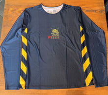 Load image into Gallery viewer, RHKYC Rowing Tee LS Poly Navy/Yellow