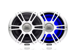 6.5" 230 Watt Coaxial Sports White Marine Speaker with LEDs SG-CL65SPW