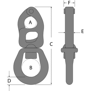 Tylaska T12 Large Bail Snap Shackle