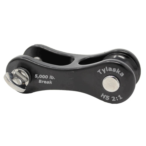 Tylaska H5 2:1 Aluminum Halyard Shackle With Sheave