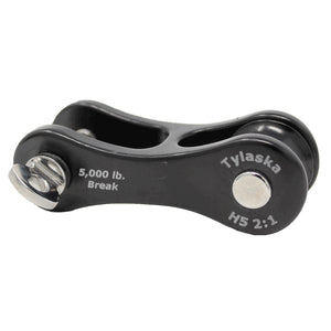 Tylaska H5 2:1 Aluminum Halyard Shackle With Sheave
