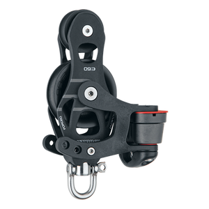 60 mm Aluminum Element Fiddle Block — Swivel, Cam Cleat