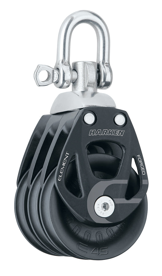 45 mm Aluminum Element Triple Block — Swivel