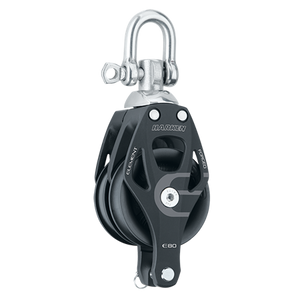 80 mm Aluminum Element Double Block — Swivel, Becket