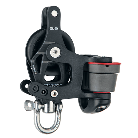 45 mm Aluminum Element Block — Swivel, Becket, Cam Cleat