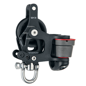 45 mm Aluminum Element Block — Swivel, Becket, Cam Cleat