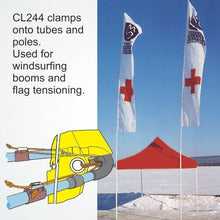 Load image into Gallery viewer, Clamcleat CL244 Aluminium Boom Cleat and Clamps