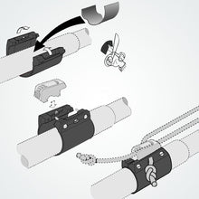 Load image into Gallery viewer, Clamcleat CL244 Aluminium Boom Cleat and Clamps