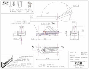 Clamcleat CL257 Auto-Release Racing Mini