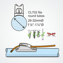 Load image into Gallery viewer, Clamcleat CL702 Aluminium Boom Cleat