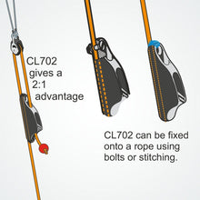 Load image into Gallery viewer, Clamcleat CL702 Aluminium Boom Cleat