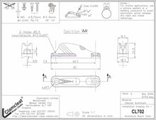 Load image into Gallery viewer, Clamcleat CL702 Aluminium Boom Cleat