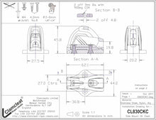 Load image into Gallery viewer, CL830CKC Side-mount Cage with CL211 Mk2 cleat &amp; CL815 Keeper, fully assembled.
